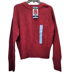 Gap Women's Cotton Blend Relaxed Crewneck Sweater Ribbed Hem Rd Large